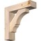 Ekena Millwork Balboa Block Smooth Bracket w/ Offset Brace, Douglas Fir, 5 1/2"W x 20"D x 20"H BKT0604X20X20BOA05SDF - alternate 1
